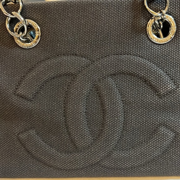 Chanel Choco Bar Leather and Canvas Mesh Bag - Picture 7 of 16